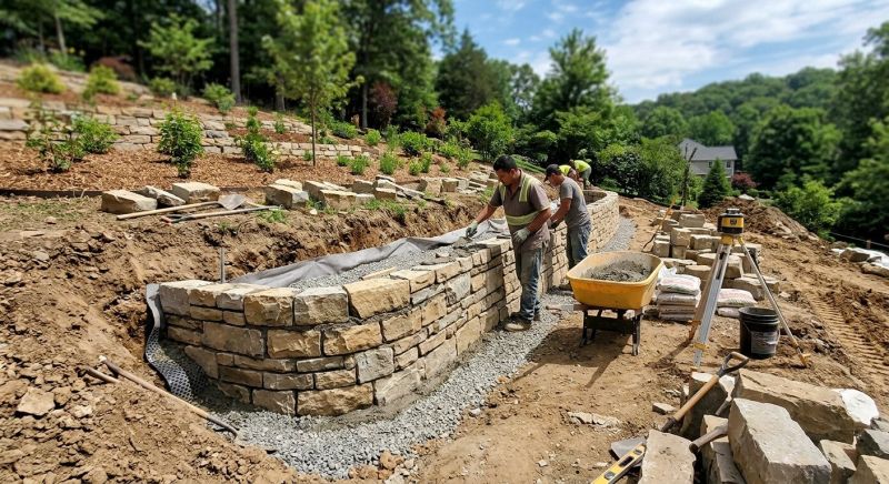 Landscape Wall Construction in Santa Rosa, CA