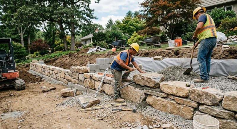 Landscape Wall Construction in Orlando, FL