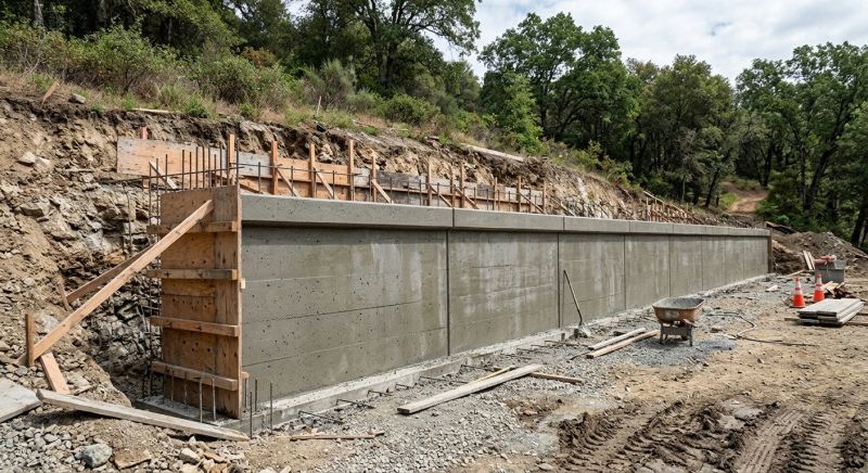 Retention Wall Construction in Napa, CA