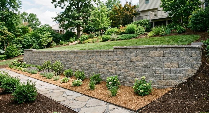 Block Retaining Wall Installation in Napa, CA