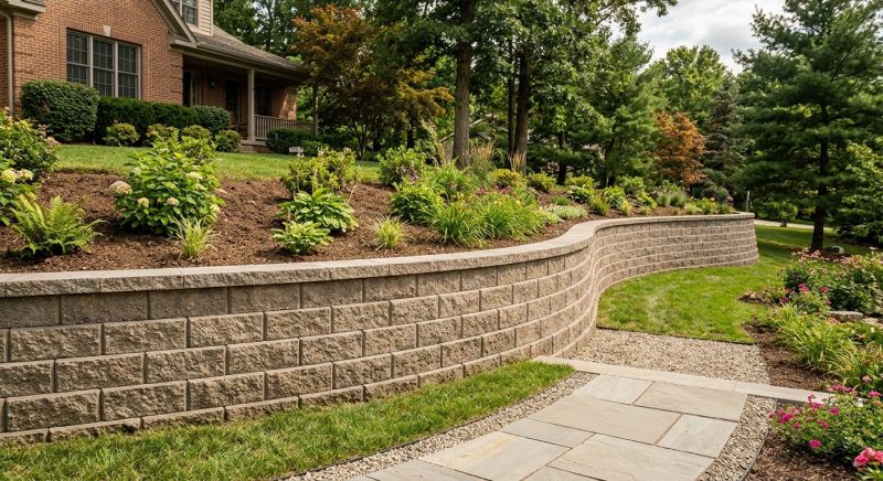 Block Retaining Wall Installation in Brevard County, FL