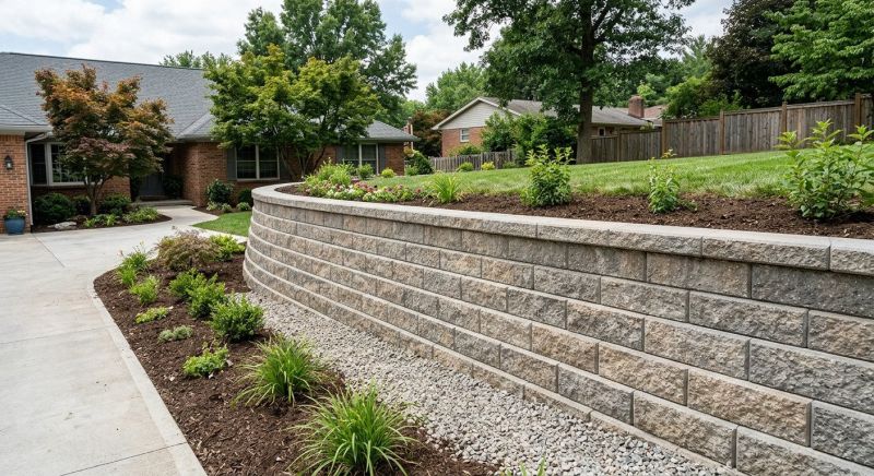 Block Retaining Wall Installation in Orlando, FL