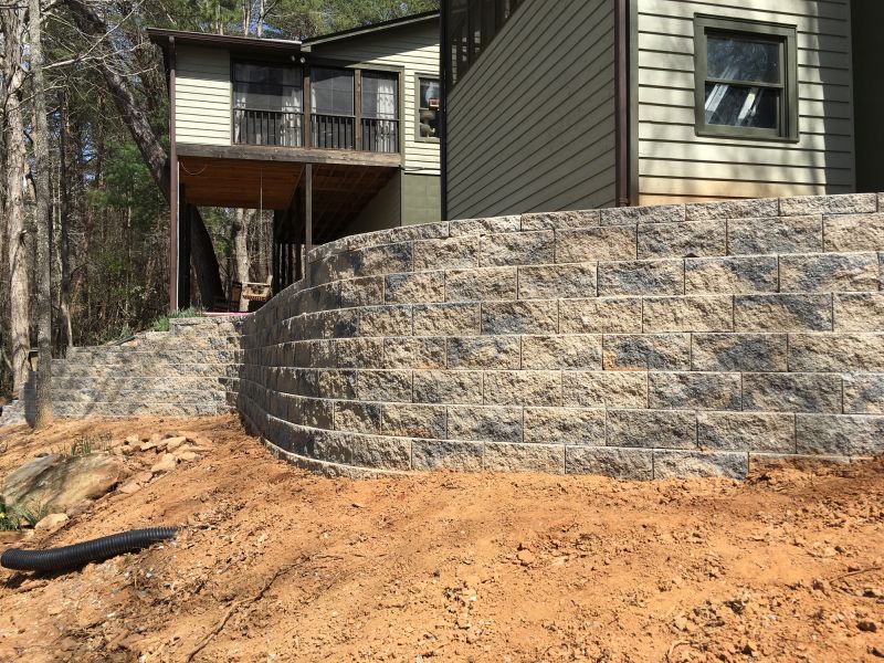 Repaired Retaining Wall